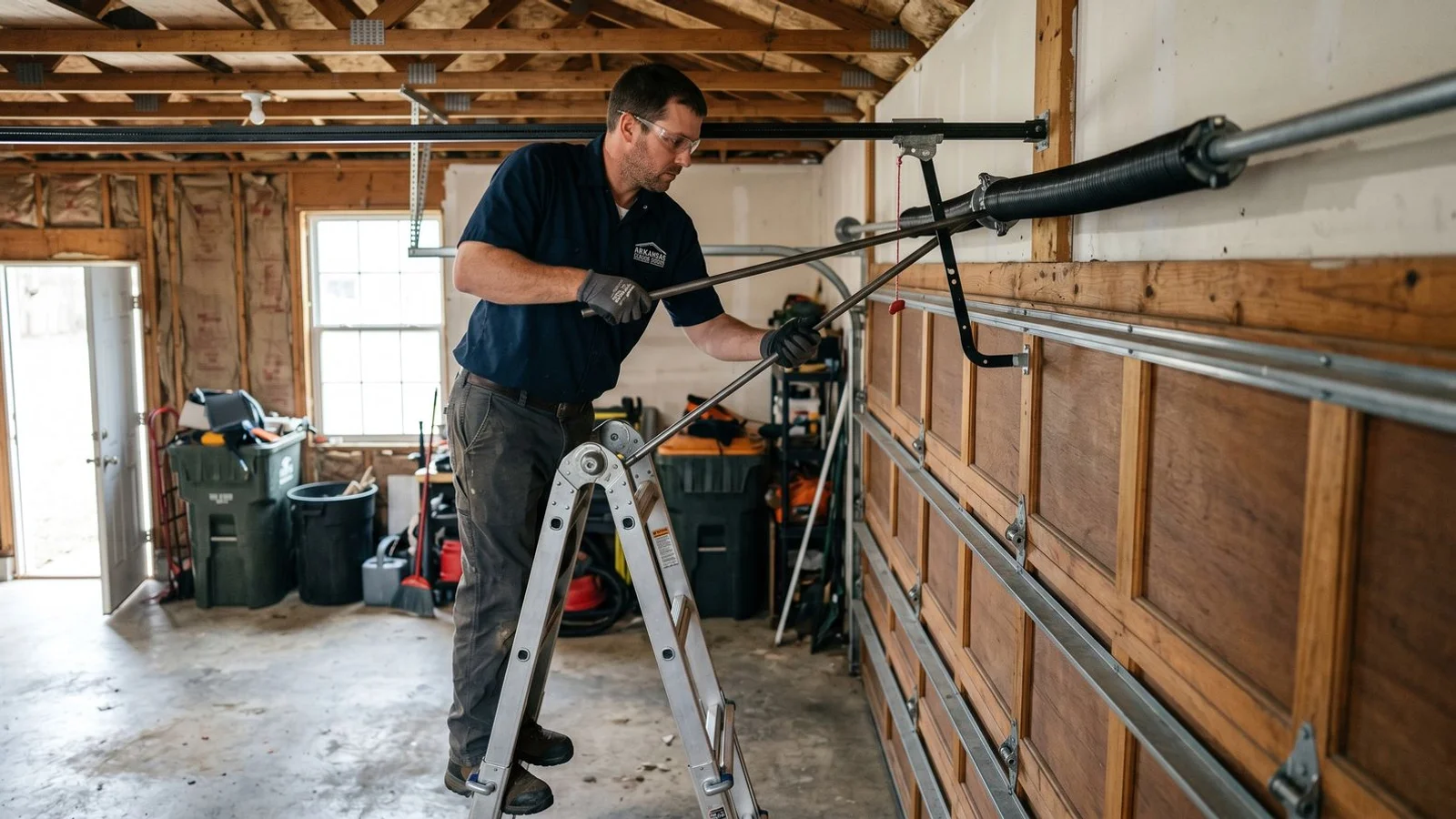 Broken Garage Door Spring Repair in Fayetteville Arkansas